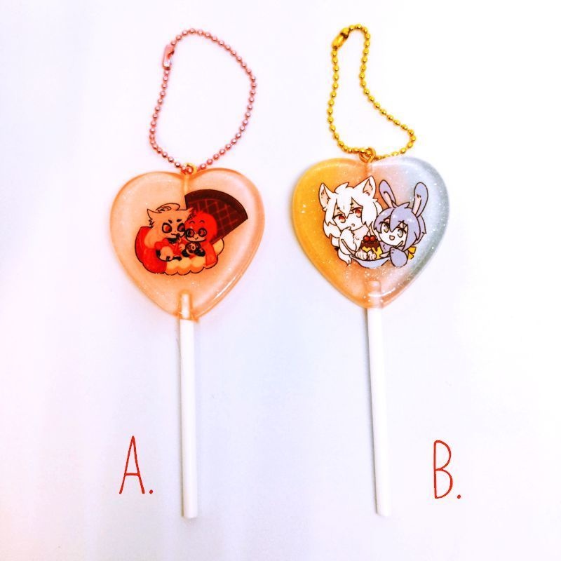 甘いこぎみか🍭ペロキャンキーホルダー