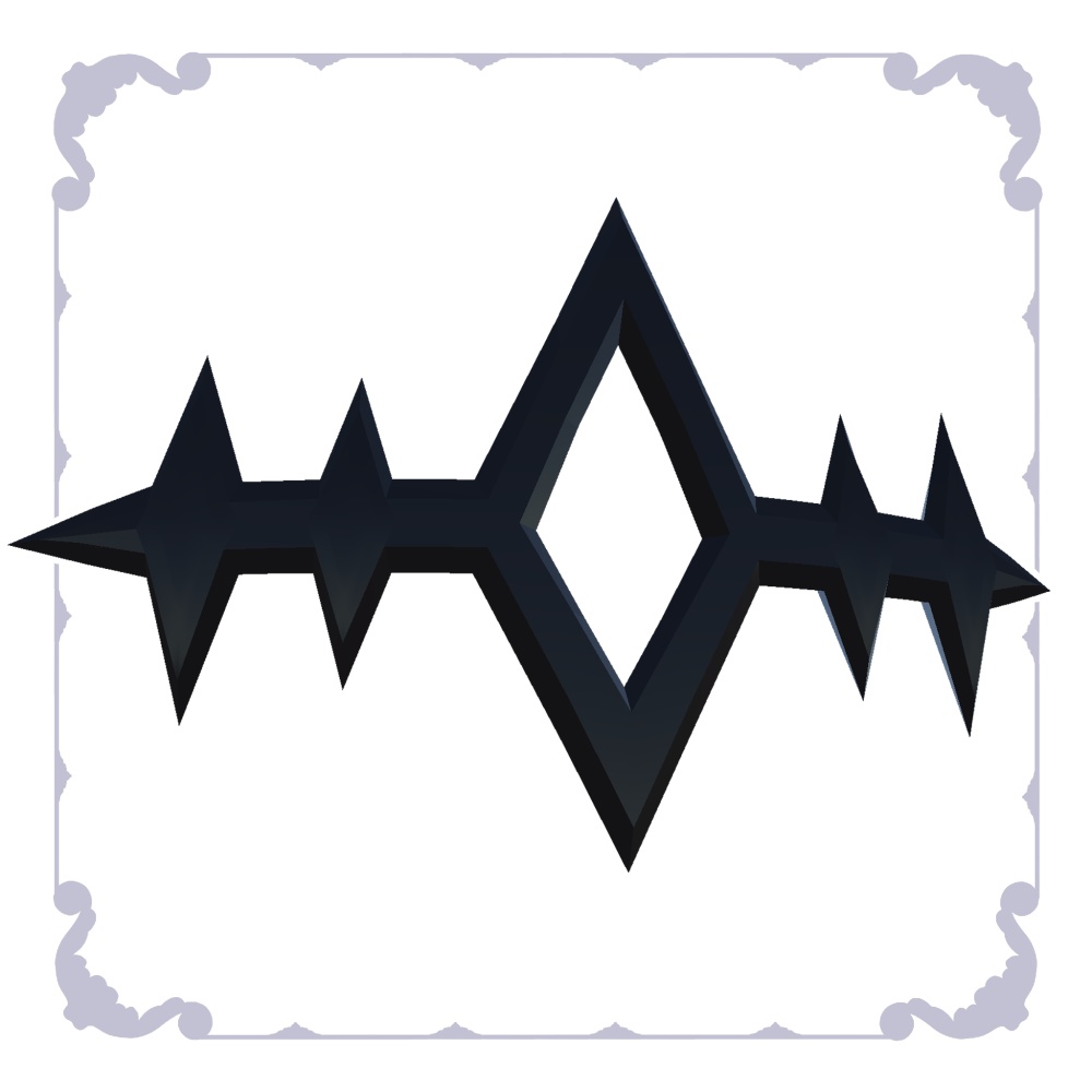 【3Dヘアアクセ】Darkserenade