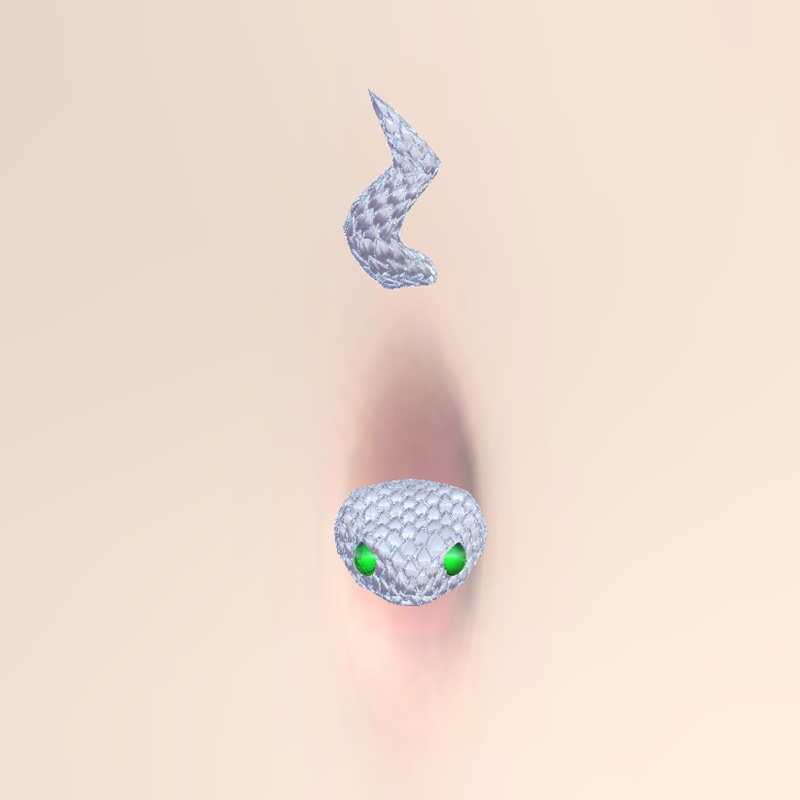 ヘビ型のヘソピアス