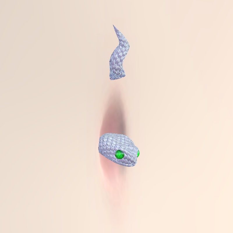 ヘビ型のヘソピアス