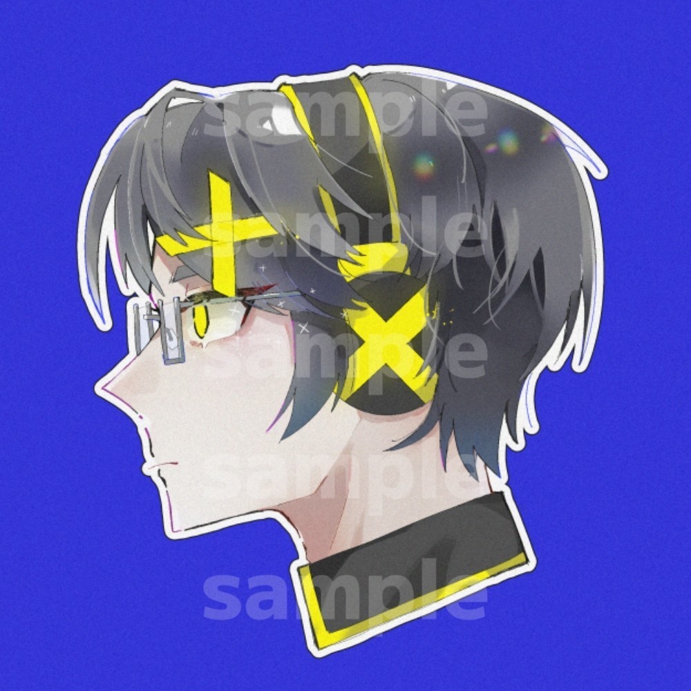 錯音ジバよこがおアクリルキーホルダー