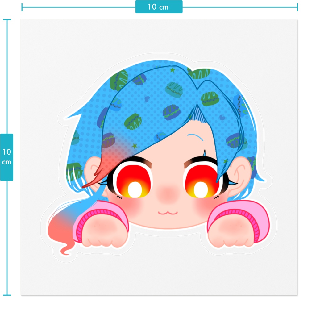 つれてってるぅえステッカー