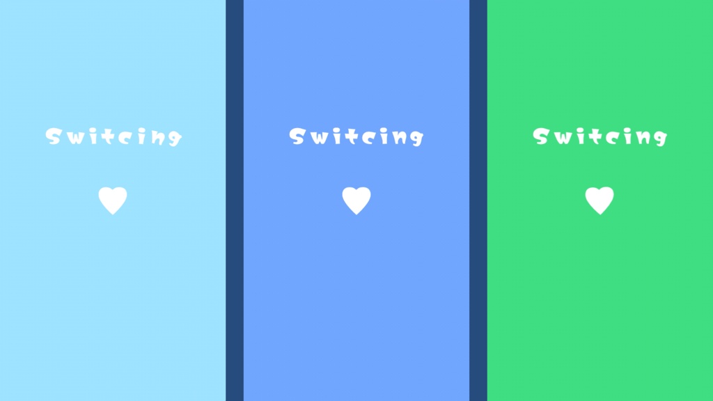 スペル修正しました【縦型配信】転がるハートのシンプルなトランジション【Vtuber】【配信素材】