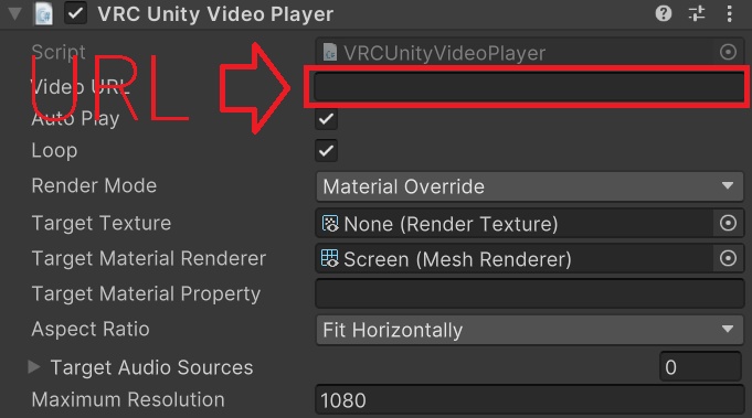 【VRChat】シンプル動画プレイヤー Ver1.0.1【VRC Video Player Embedded】