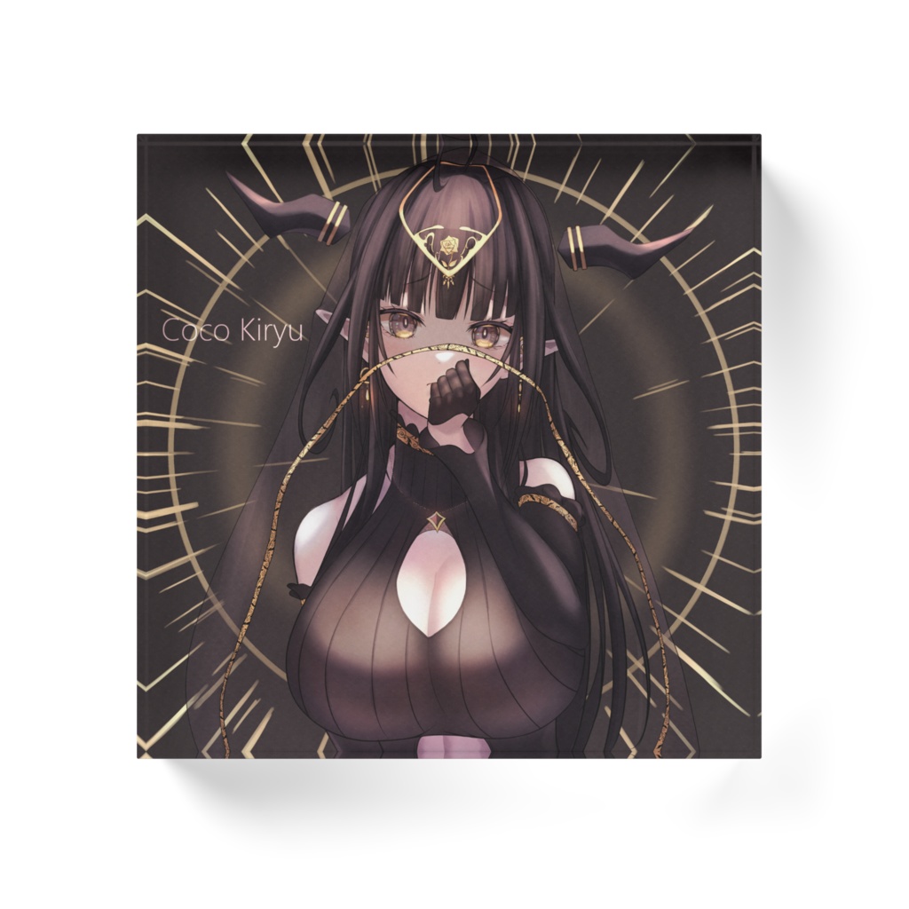 桐生ココ(黒・白) アクリルブロック