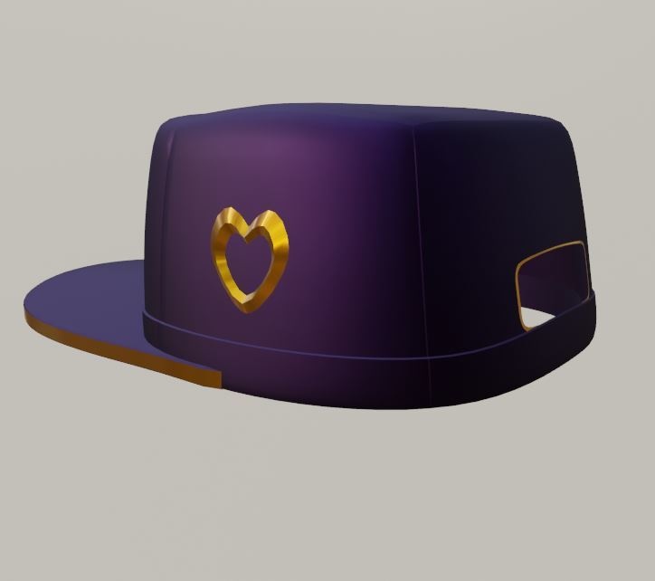 【3Dモデル VRChat】 ボックスハットメタリックリム Box Hat w/ Metallic Rim