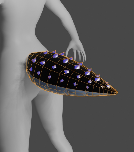 【3Dモデル VRChat】ドラゴンテール Dragon Tail Short & Stubby