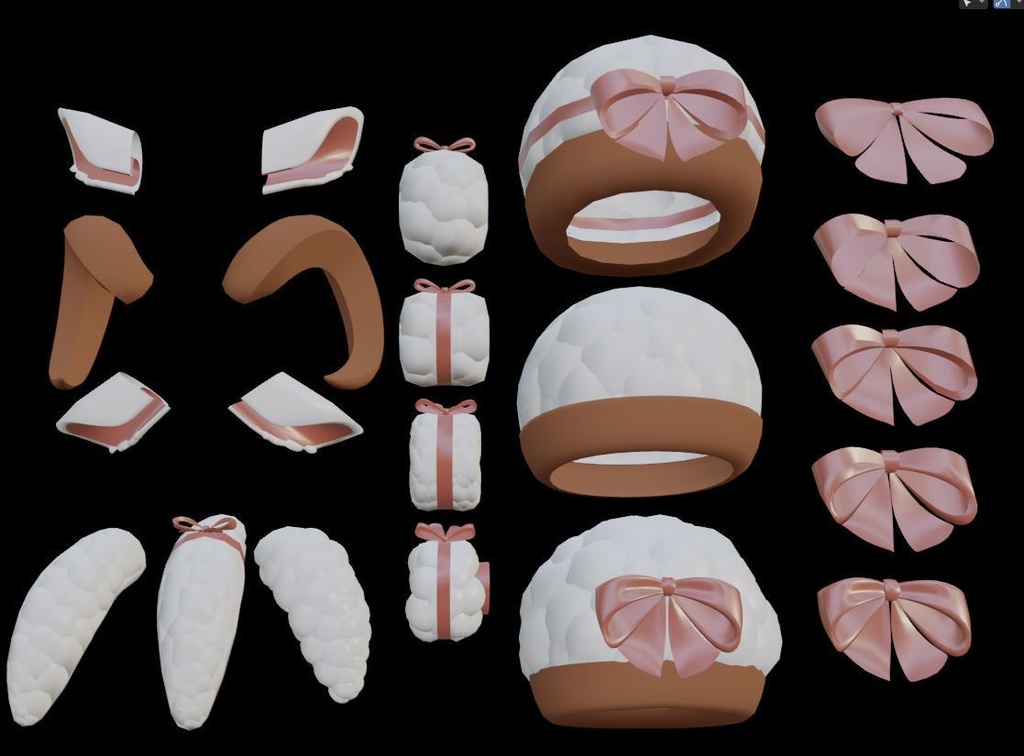 【3Dモデル VRChat】Sheep Accessories 羊のアクセサリー