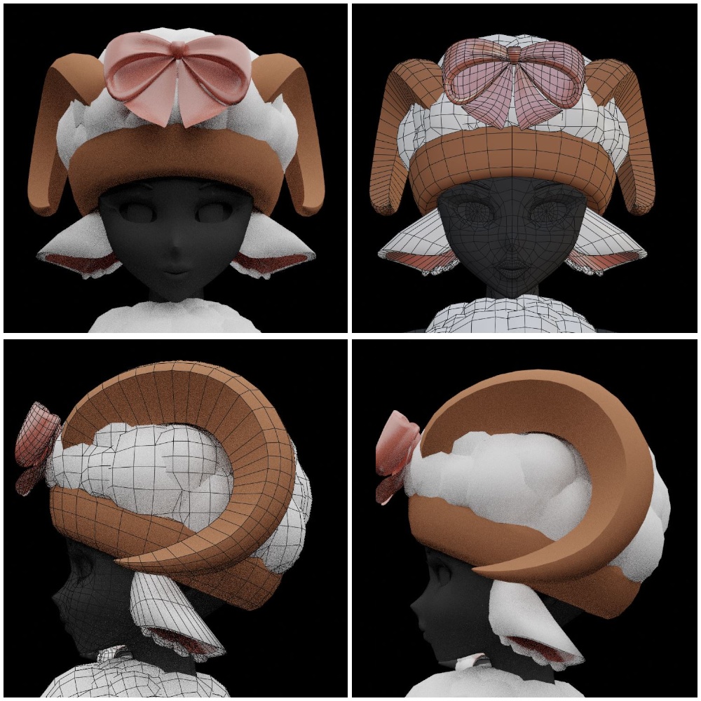 【3Dモデル VRChat】Sheep Accessories 羊のアクセサリー
