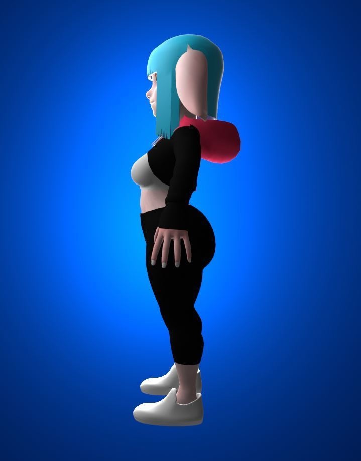 【3Dモデル VRChat】Sporty Goblin Woman "Jellybean" Avatar プチ ゴブリン