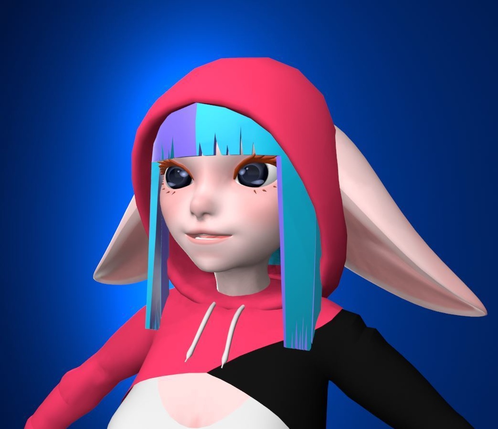 【3Dモデル VRChat】Sporty Goblin Woman "Jellybean" Avatar プチ ゴブリン