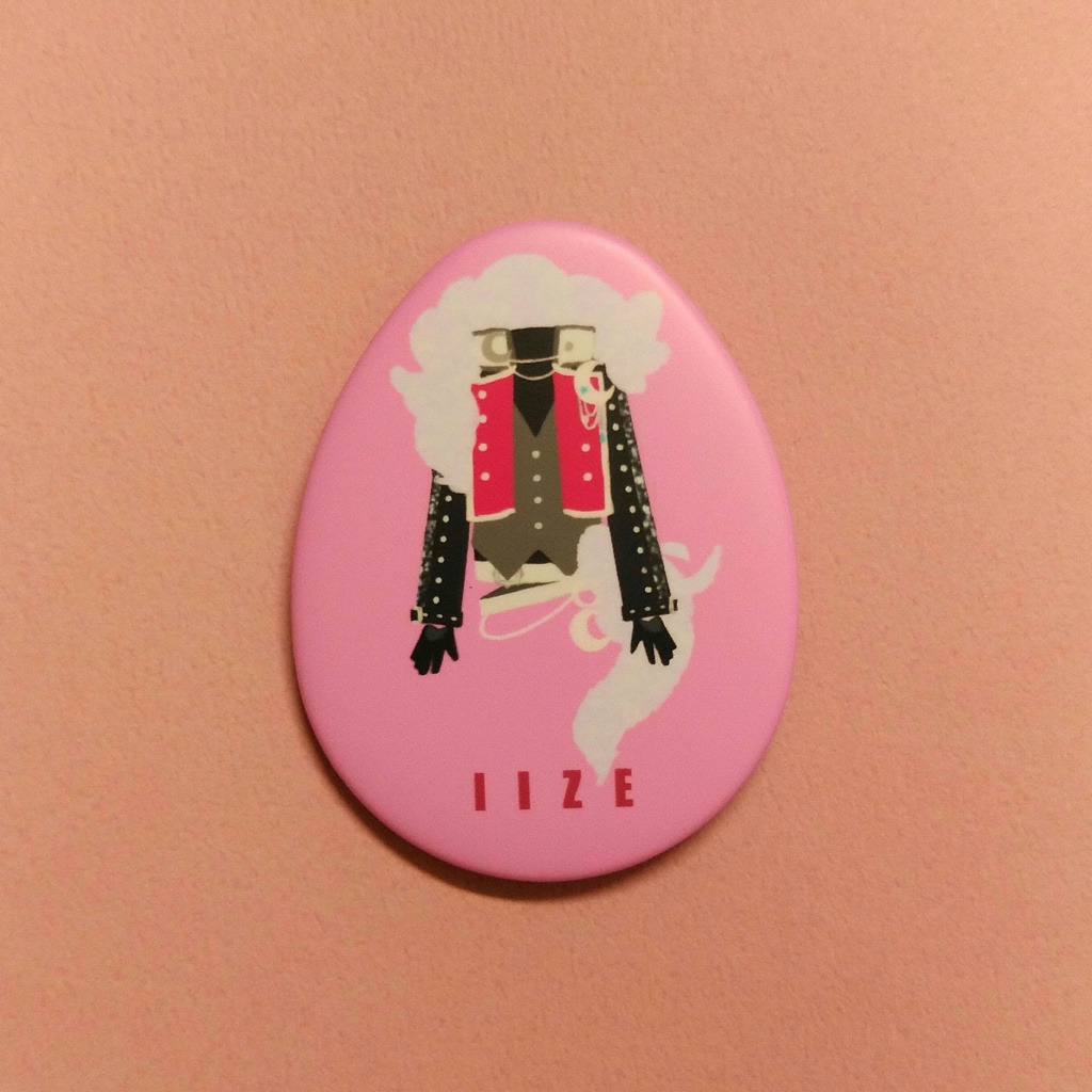 男プリ コーデ缶バッジ