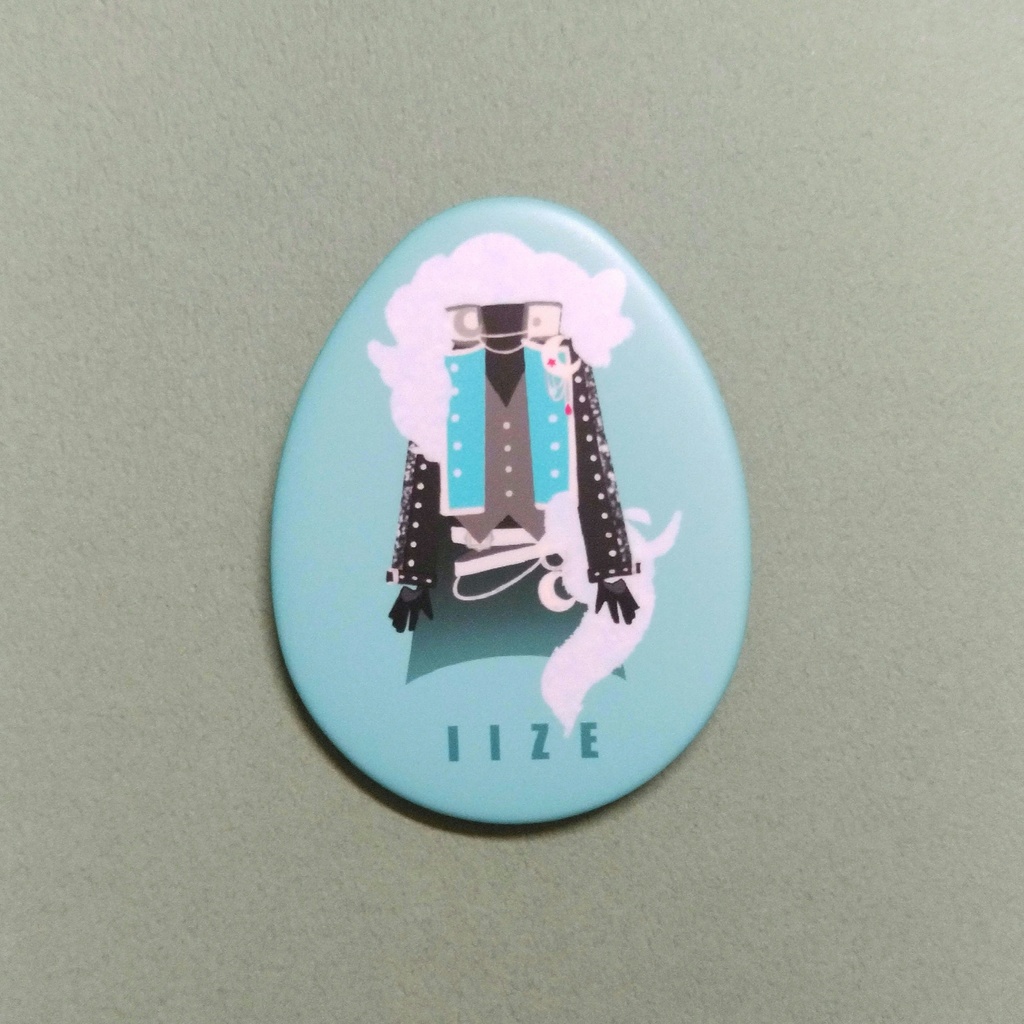 男プリ コーデ缶バッジ