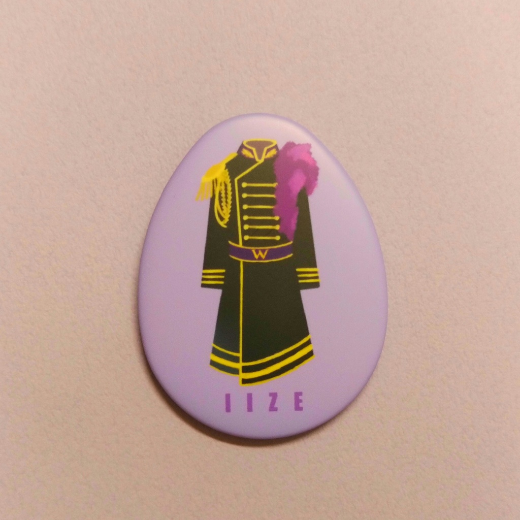 男プリ コーデ缶バッジ