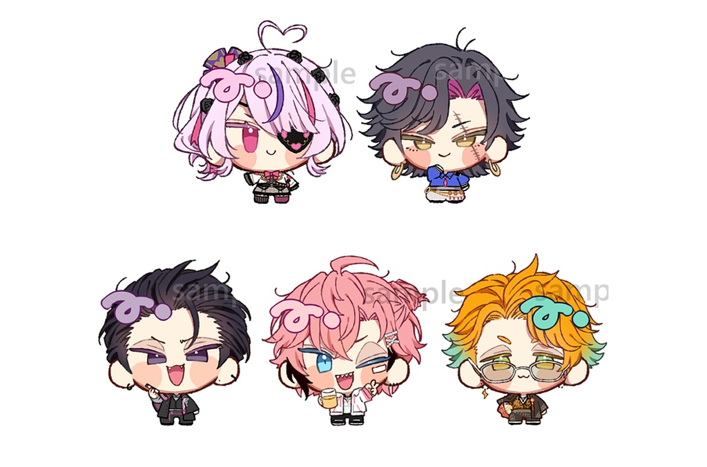アクリルキーホルダー＆シールセット