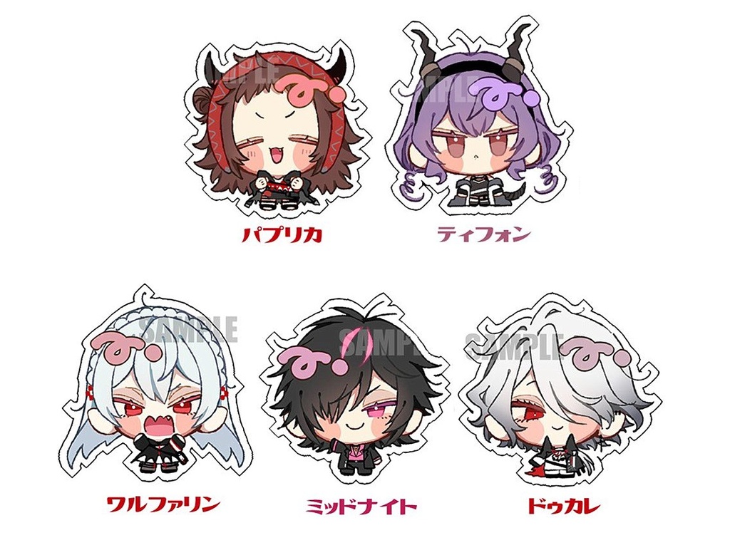 【アークナイツ】アクリルキーホルダー＆シールセット【サルカズ】