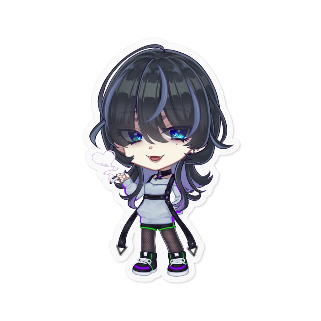 七紫煙 ステッカー