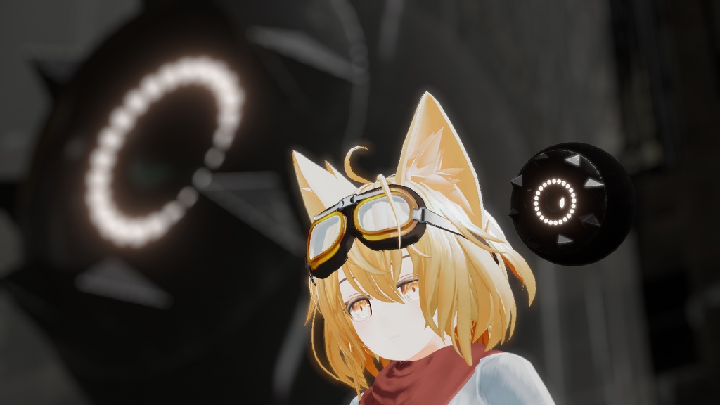 【VRC想定】追従ペットDrone(上下浮遊+スポットライト機能付き)