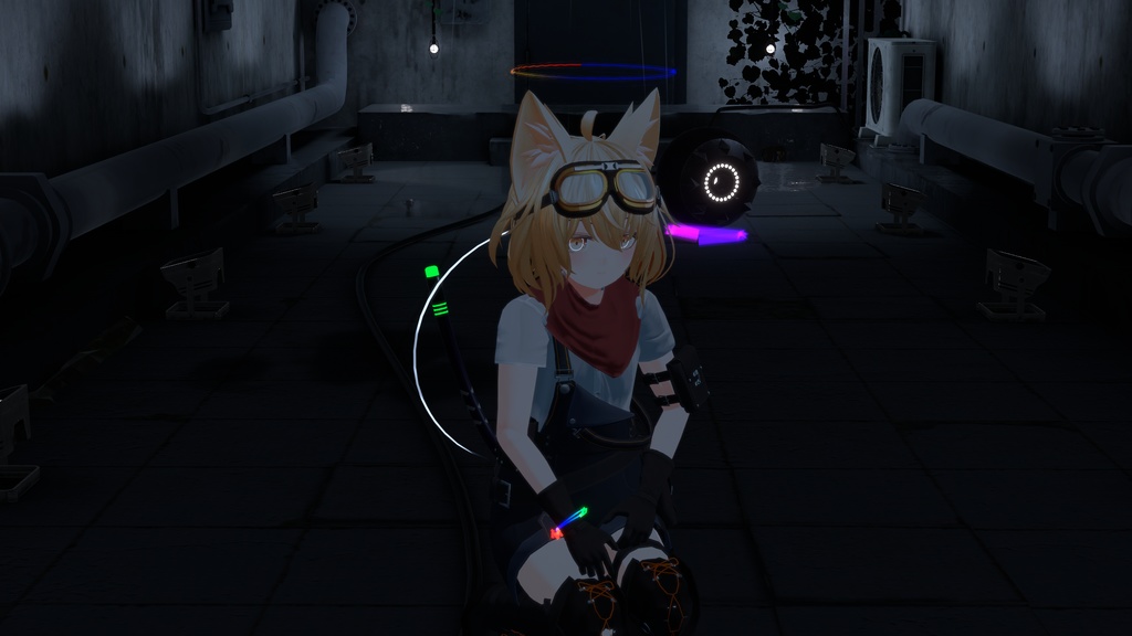 メテオラヘイロー(アニメーション付き,パターン4種,カラバリ15種同梱)【VRC想定】