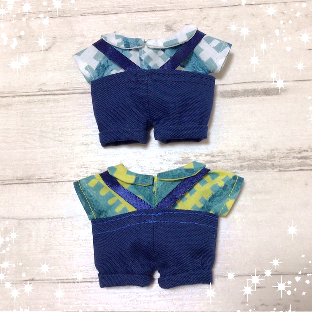 シャツとサスペンダーズボンのセット