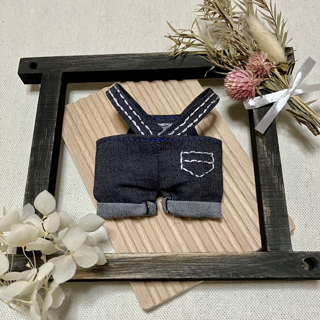 刺繍入りサロペット&パーカー