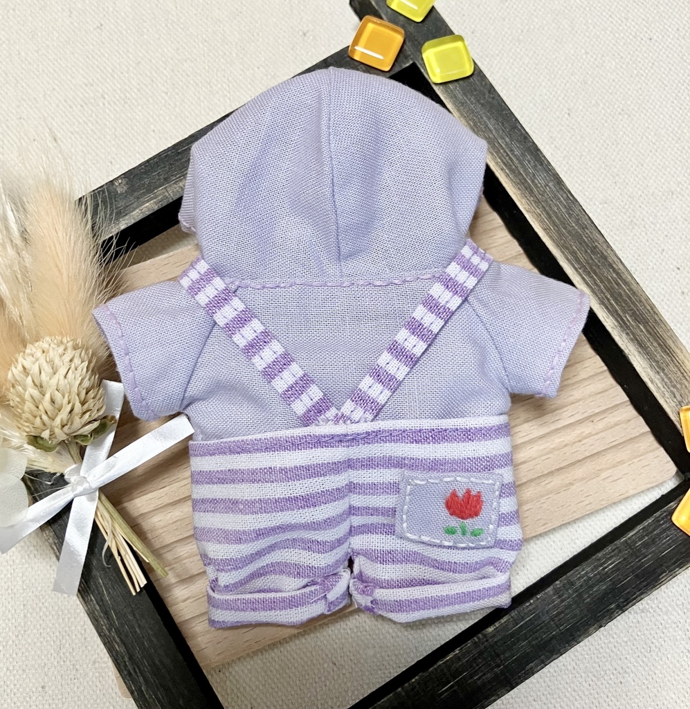 刺繍入りサロペット&パーカー