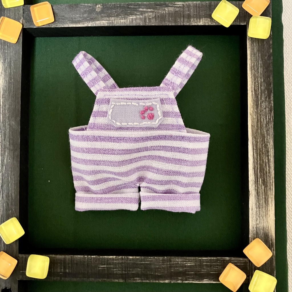 刺繍入りサロペット&パーカー