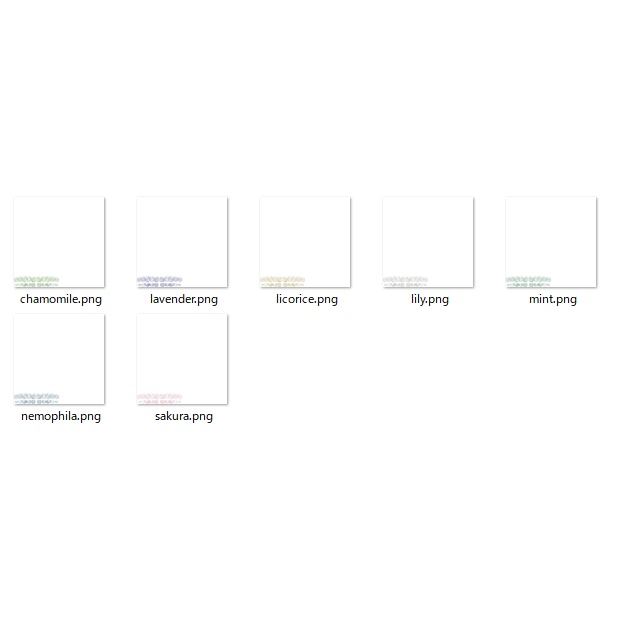 薄荷専用 フラワーモチーフネイル