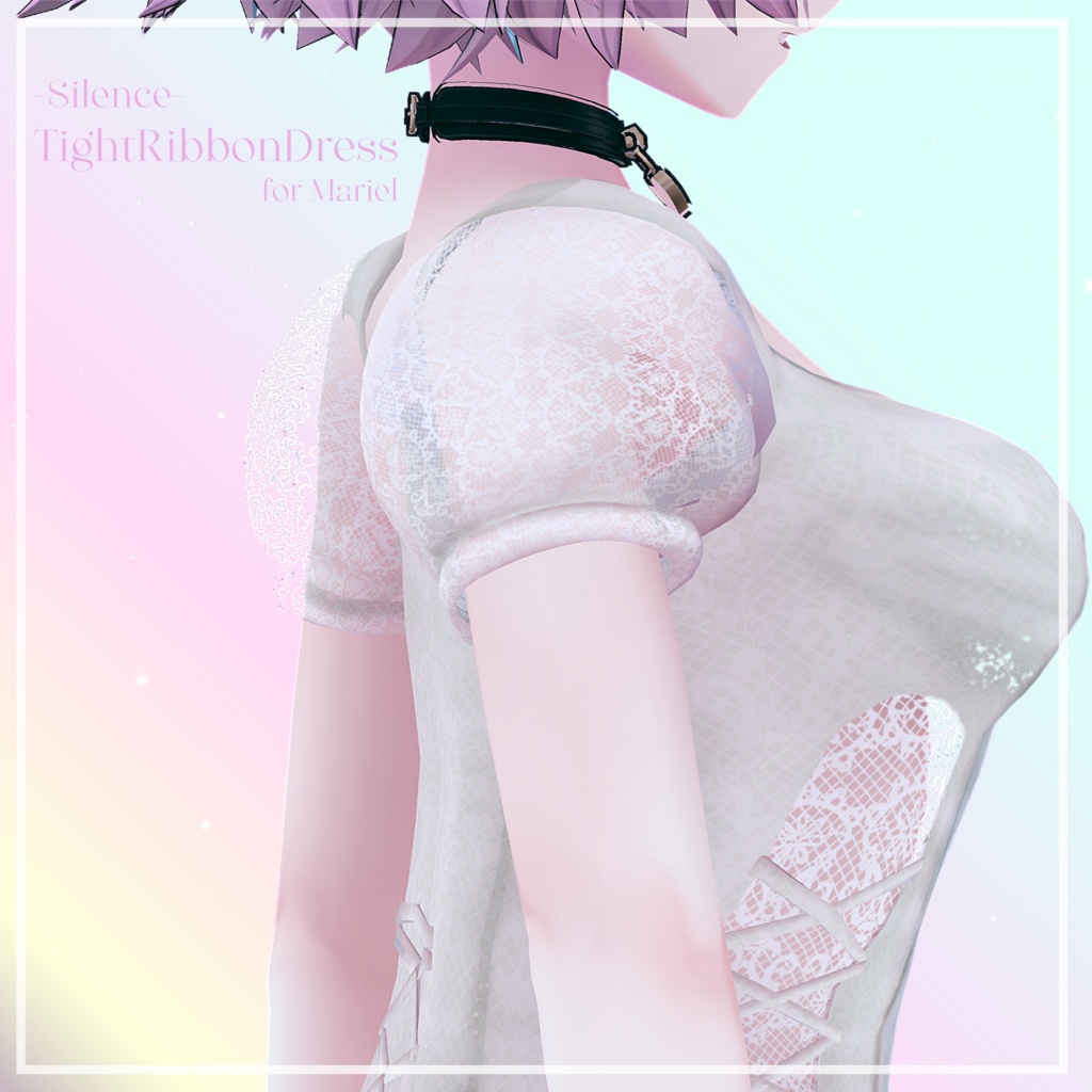 〔3Dモデル〕タイトリボンドレス〔まりえる〕