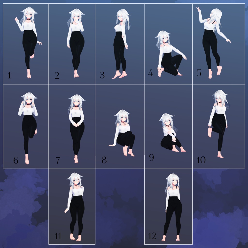 撮影用ポーズセット03〔Humanoid用〕