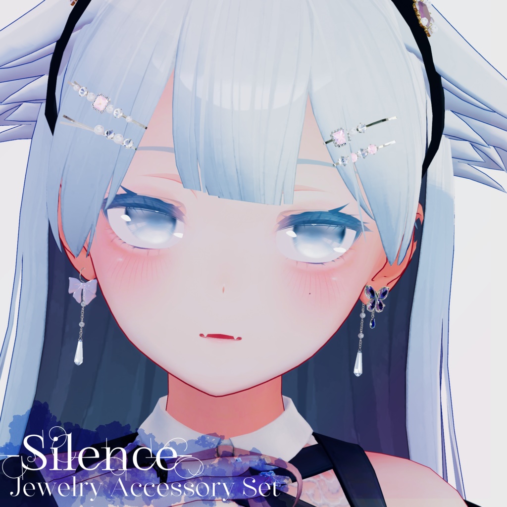 〔3Dモデル〕Jewelry Accessory Set〔-Silence-〕