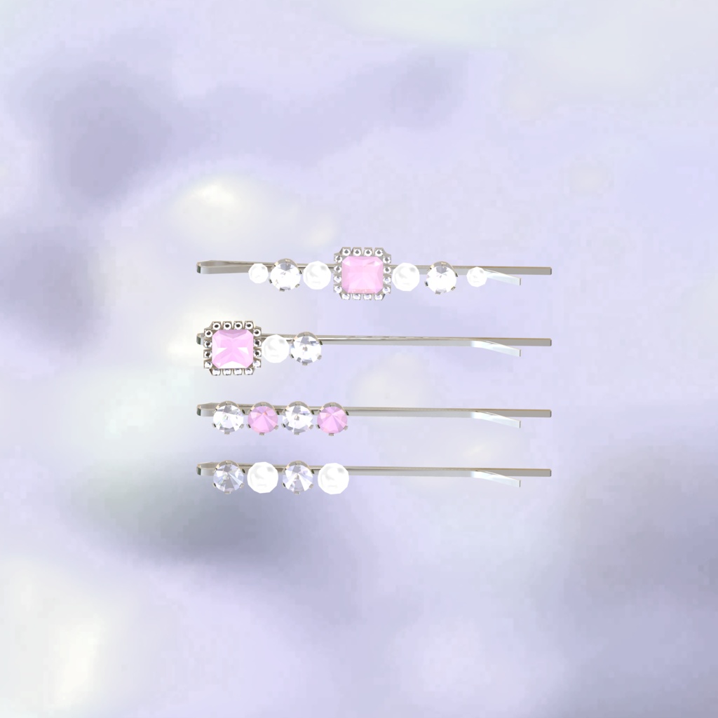 〔3Dモデル〕Jewelry Accessory Set〔-Silence-〕