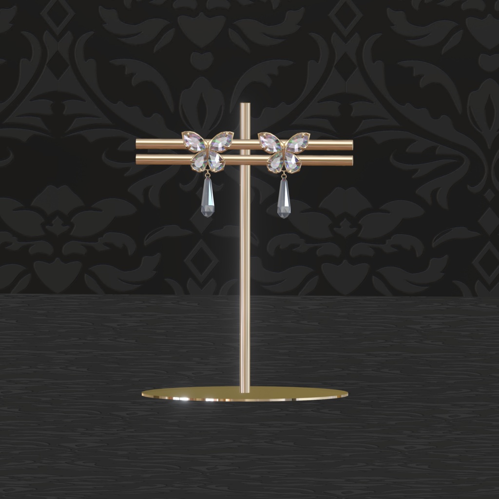 〔3Dモデル〕Jewelry Accessory Set〔-Silence-〕