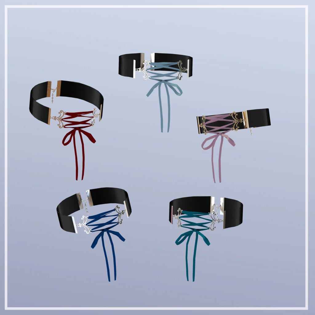 〔3Dモデル/チョーカー〕首死め〔Silence×Noise〕