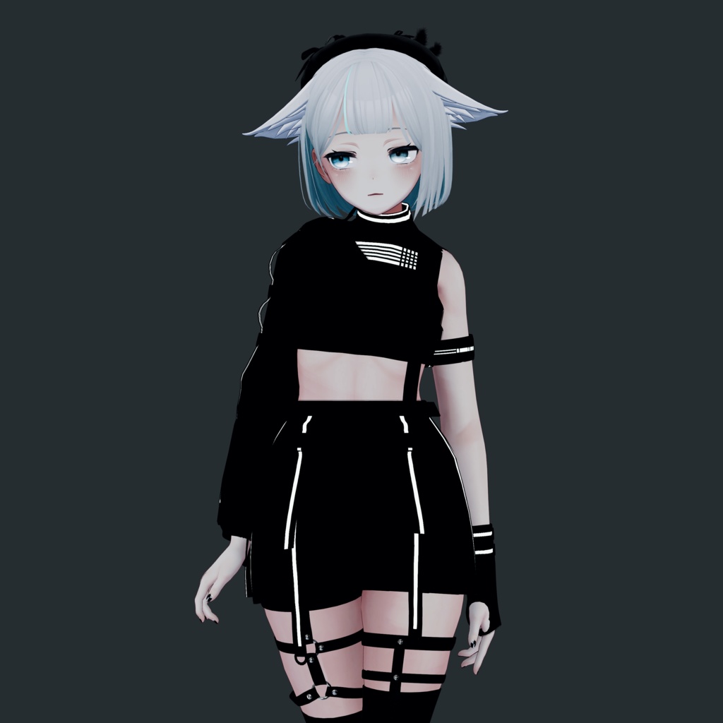 〔3Dモデル〕GarterBelt for Kikyo〔-Silence-〕