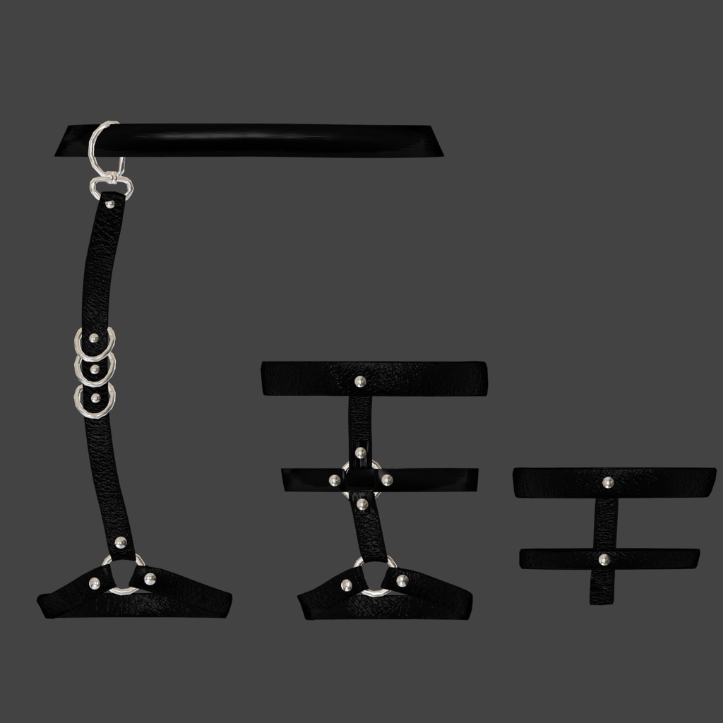 〔3Dモデル〕GarterBelt for Kikyo〔-Silence-〕