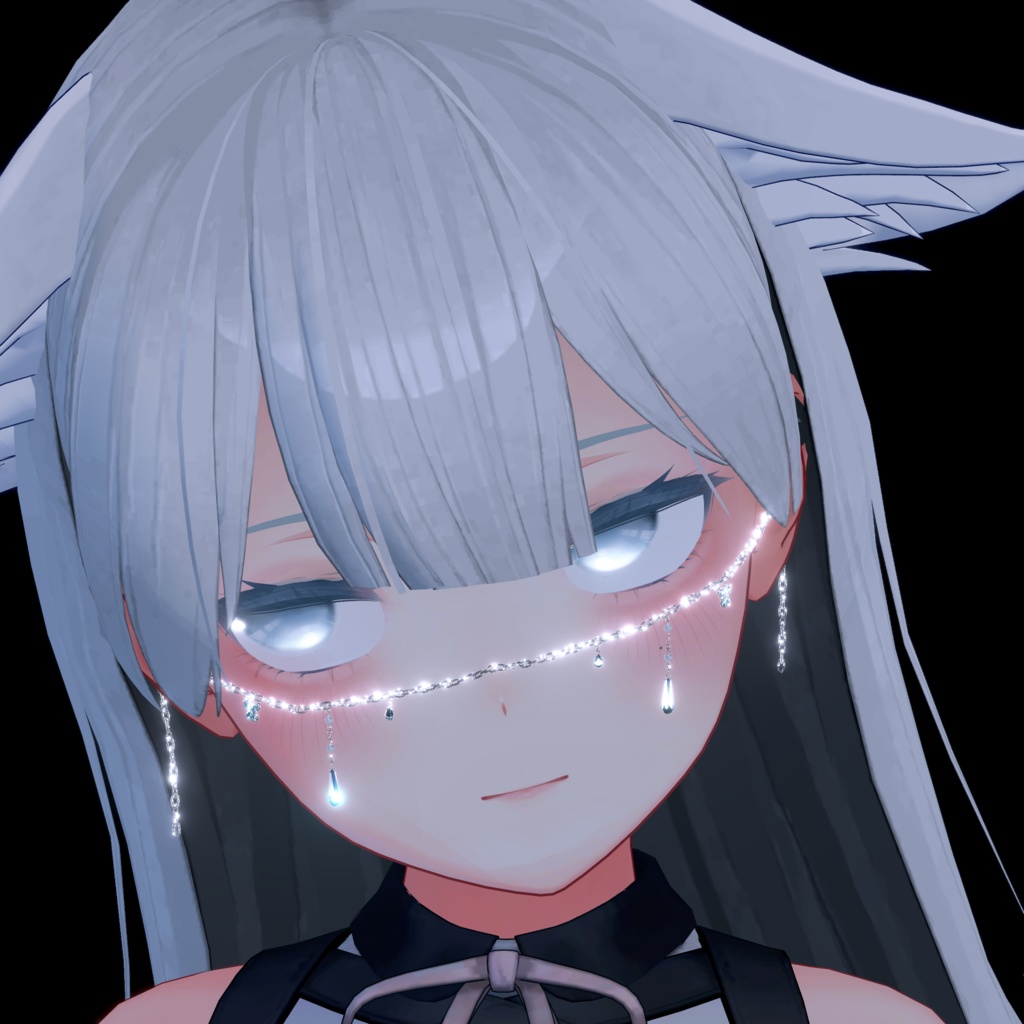 〔3Dモデル〕 Face Chain for Kikyo〔-Silence-〕