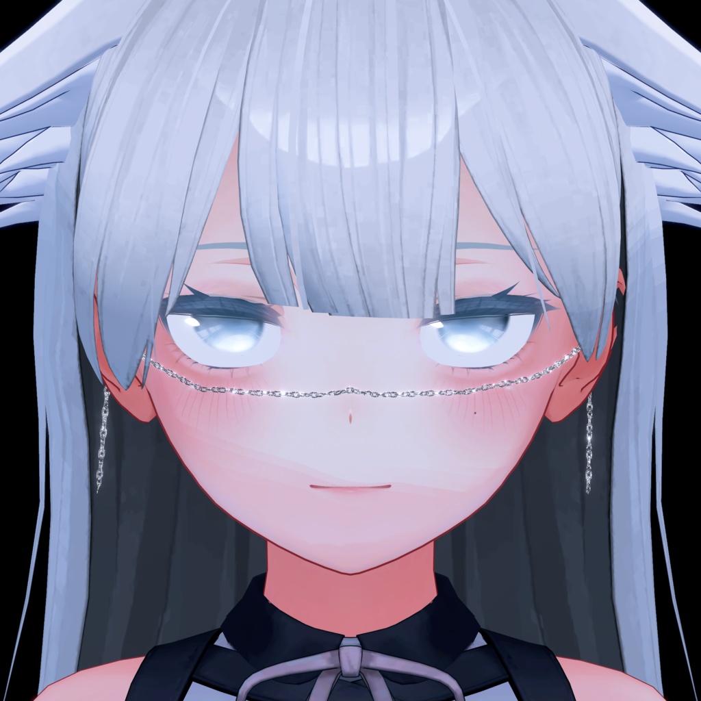 〔3Dモデル〕 Face Chain for Kikyo〔-Silence-〕