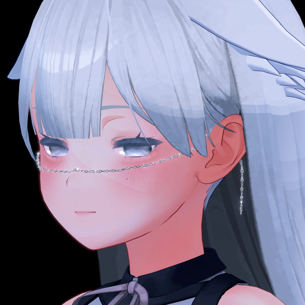 〔3Dモデル〕 Face Chain for Kikyo〔-Silence-〕
