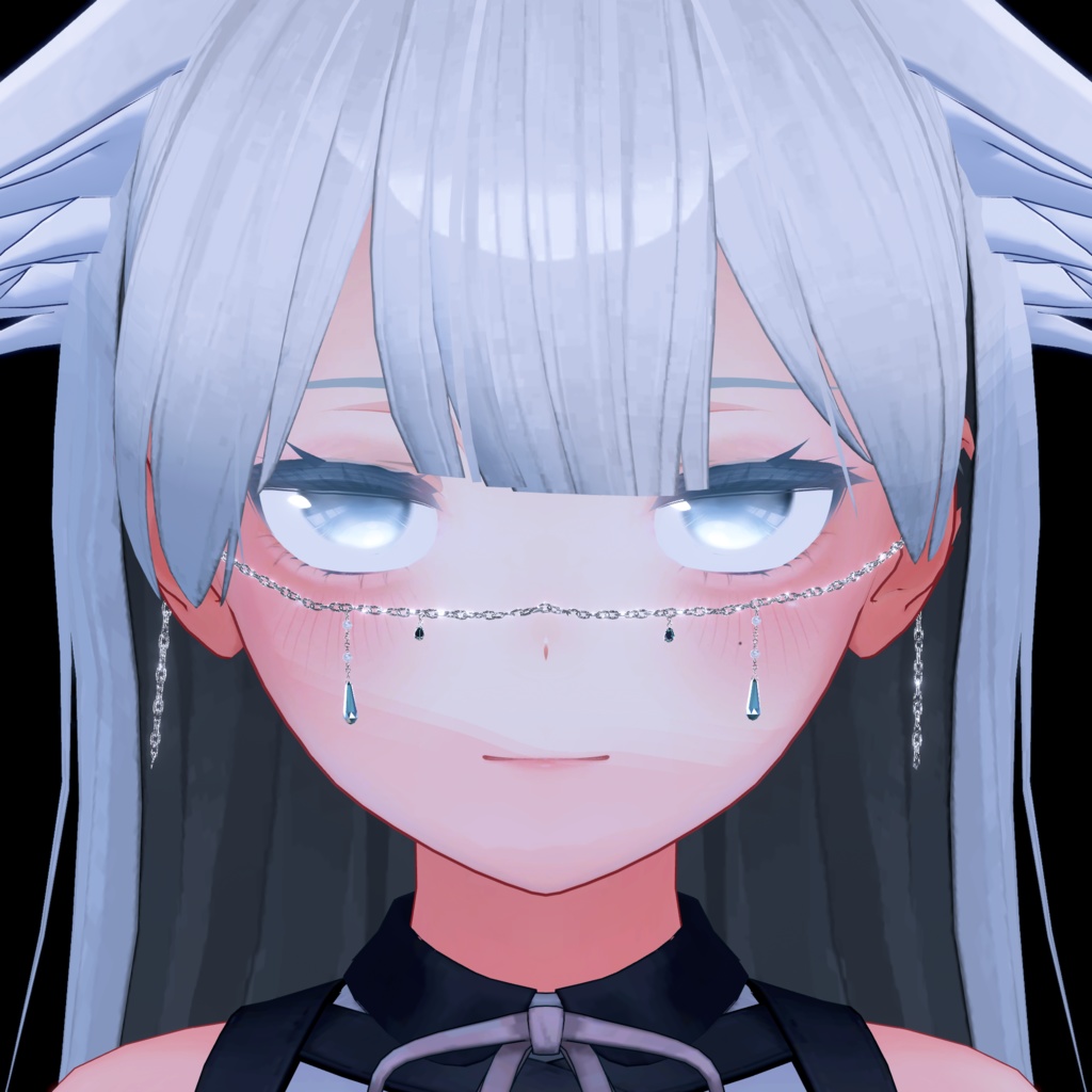 〔3Dモデル〕 Face Chain for Kikyo〔-Silence-〕