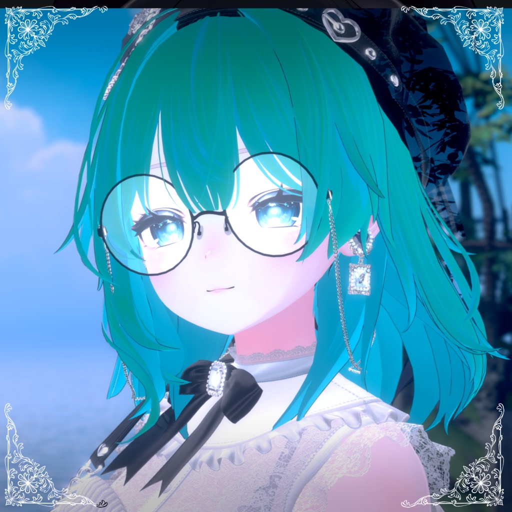 〔3Dモデル/ピアス〕ゴスロリ少女Ⅱ〔Silence×Noise〕