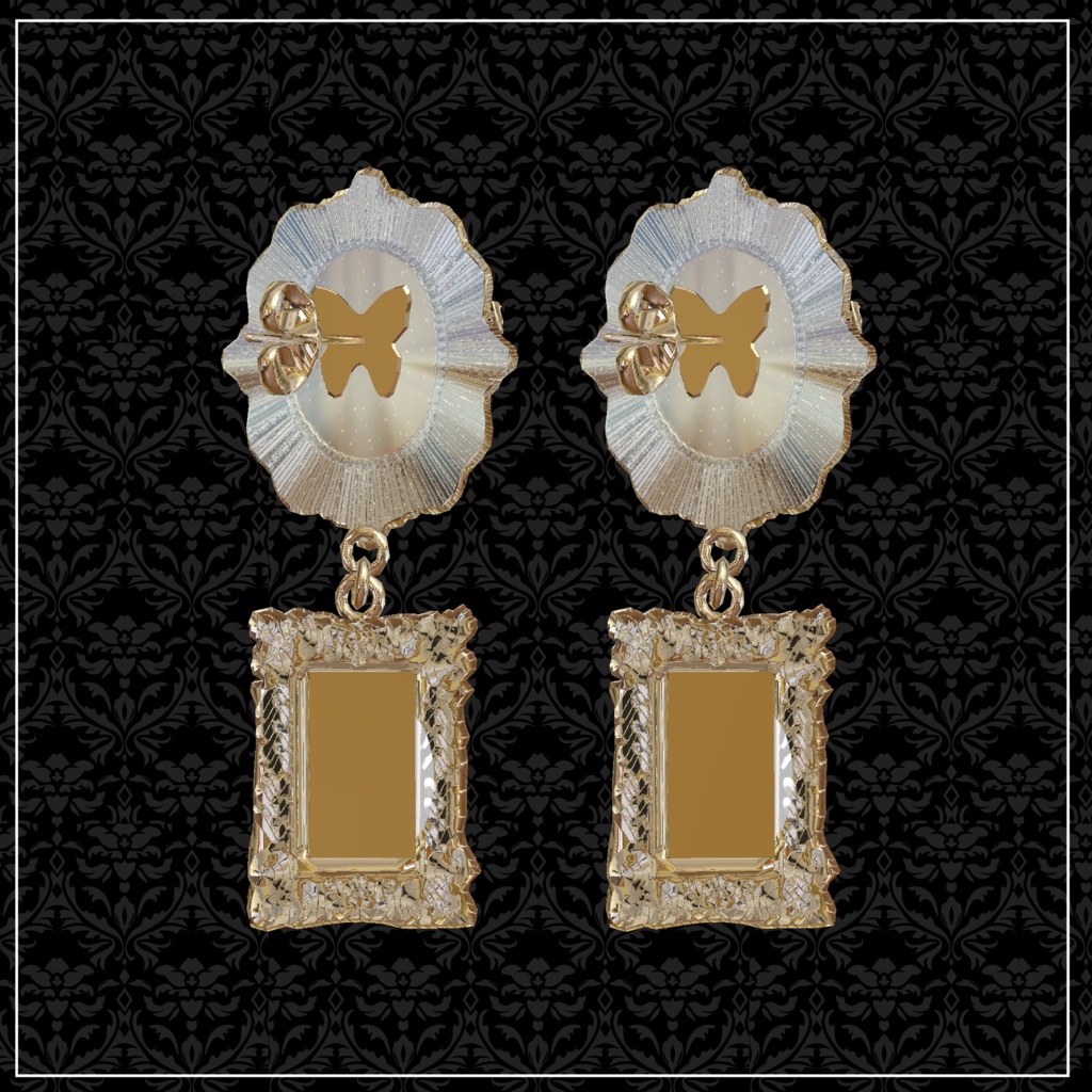 〔3Dモデル/ピアス〕ゴスロリ少女Ⅱ〔Silence×Noise〕