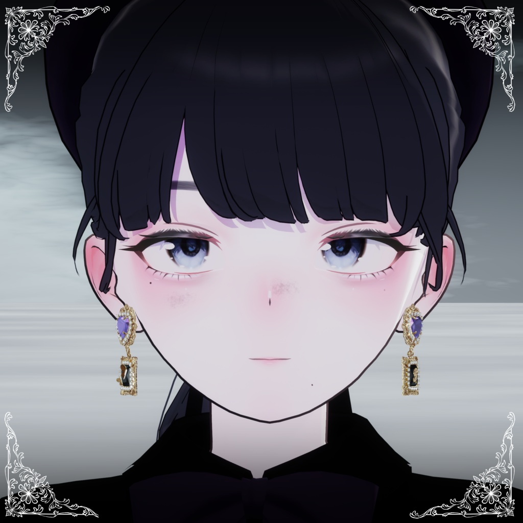 〔3Dモデル/ピアス〕ゴスロリ少女Ⅱ〔Silence×Noise〕