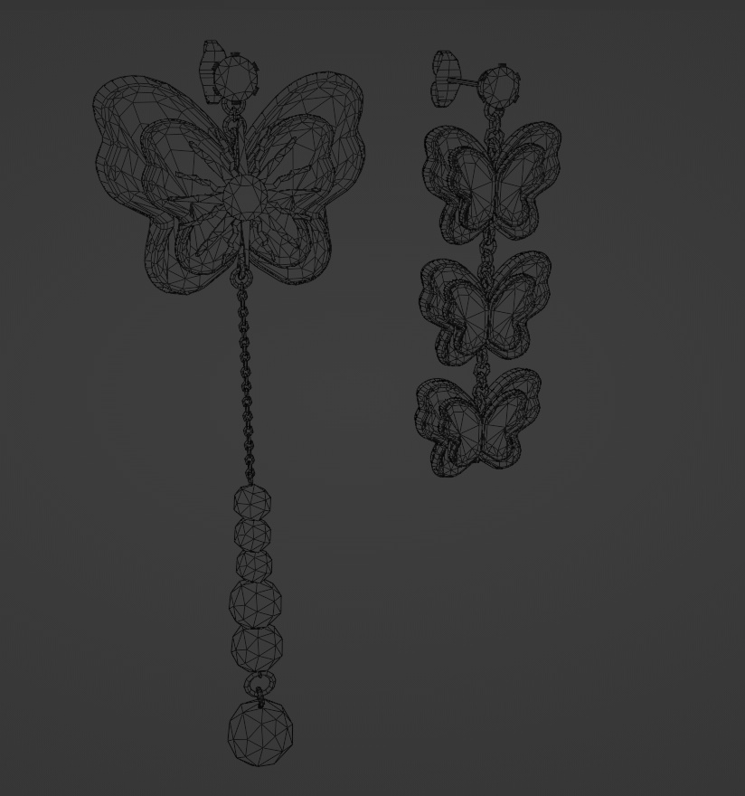 〔3Dモデル/ピアス〕夢遊病〔Silence×Noise〕