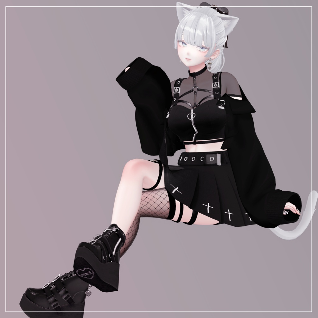 〔3Dモデル〕GarterBelt for Shinra〔-Silence-〕