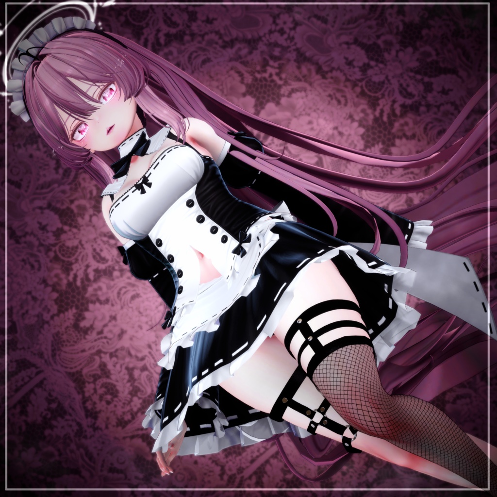 〔3Dモデル〕GarterBelt&Stockings for Selestia〔-Silence-〕