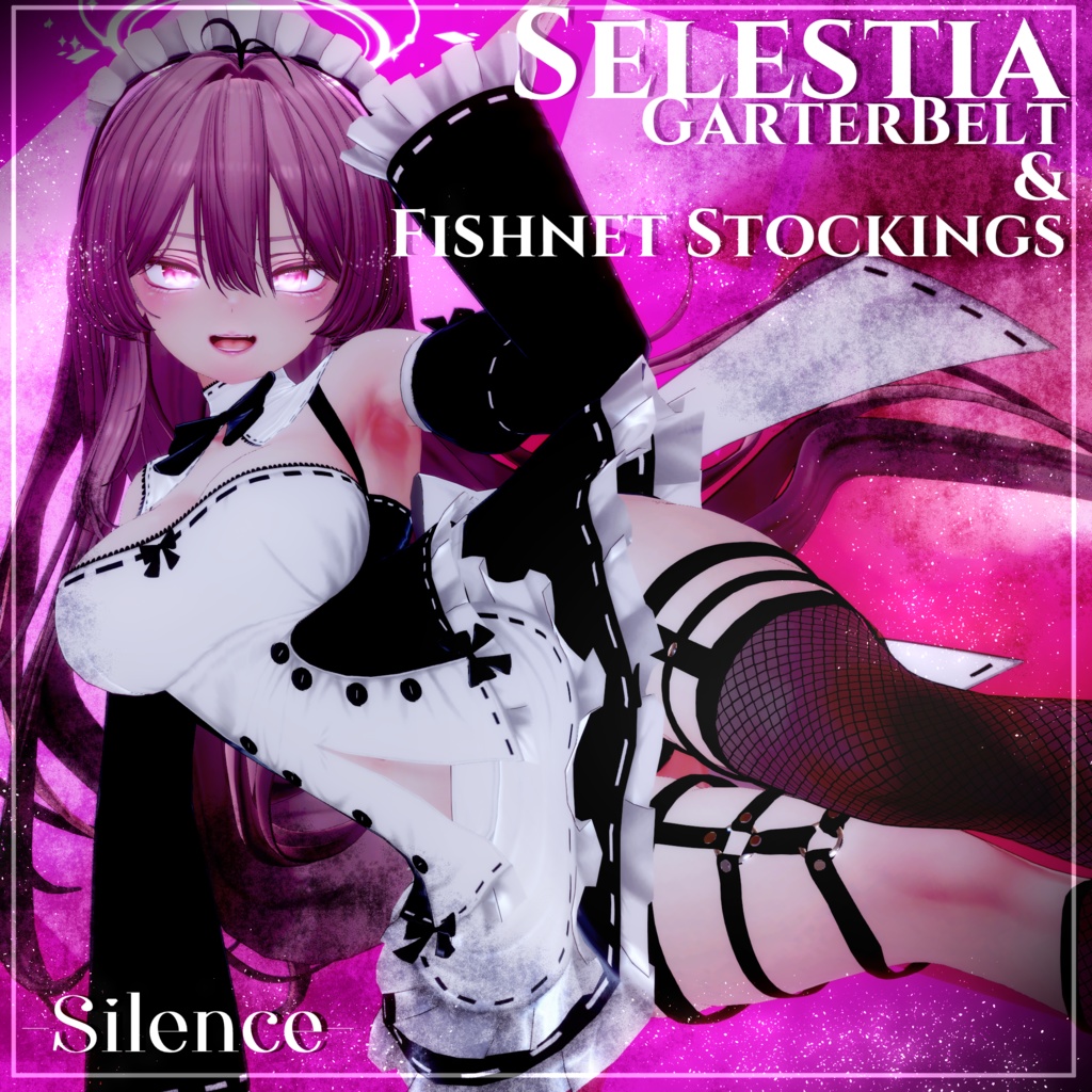 〔3Dモデル〕GarterBelt&Stockings for Selestia〔-Silence-〕