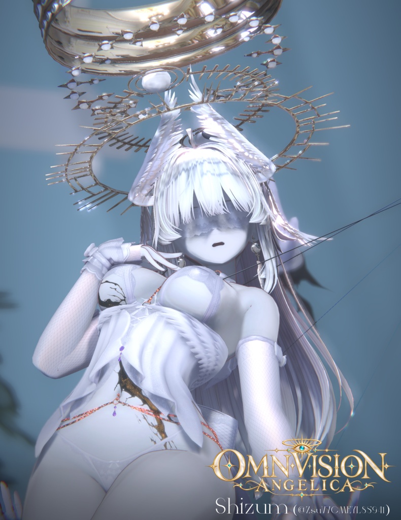 〔3Dモデル〕𝐎𝐌𝐍𝐈𝐕𝐈𝐒𝐈𝐎𝐍 𝐀𝐍𝐆𝐄𝐋𝐈𝐂𝐀 — Celestial Gaze Set〔-Silence-〕