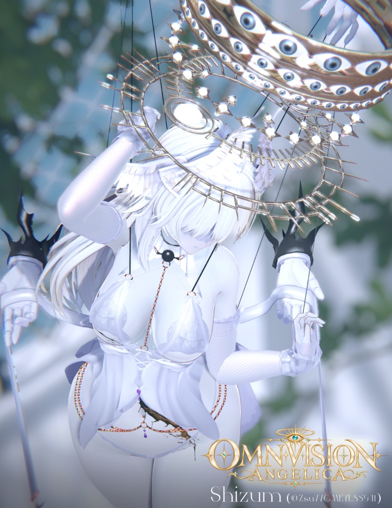 〔3Dモデル〕𝐎𝐌𝐍𝐈𝐕𝐈𝐒𝐈𝐎𝐍 𝐀𝐍𝐆𝐄𝐋𝐈𝐂𝐀 — Celestial Gaze Set〔-Silence-〕