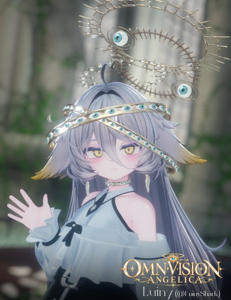 〔3Dモデル〕𝐎𝐌𝐍𝐈𝐕𝐈𝐒𝐈𝐎𝐍 𝐀𝐍𝐆𝐄𝐋𝐈𝐂𝐀 — Celestial Gaze Set〔-Silence-〕